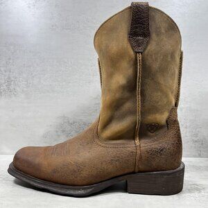 Ariat Heritage 32525 Distressed Lace Up Work boots Men’s 8.5D Leather Brown Ariat Heritage Lacer Lace-Up Roper (Distressed Brown  main image 3